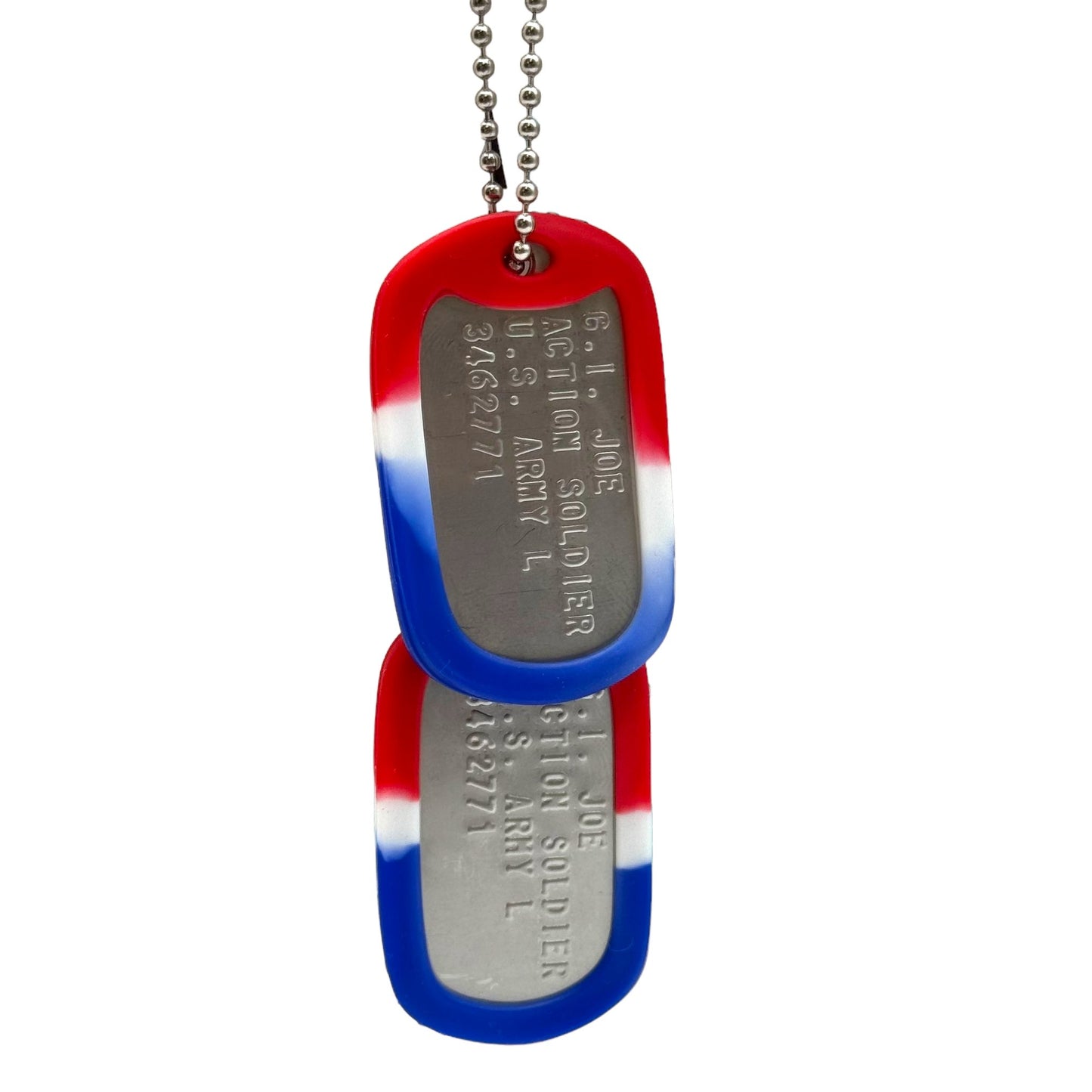 'G.I. JOE' Military Dog Tags - Cosplay Costume Prop Replica - Stainless Steel Chains Included - TheDogTagCo