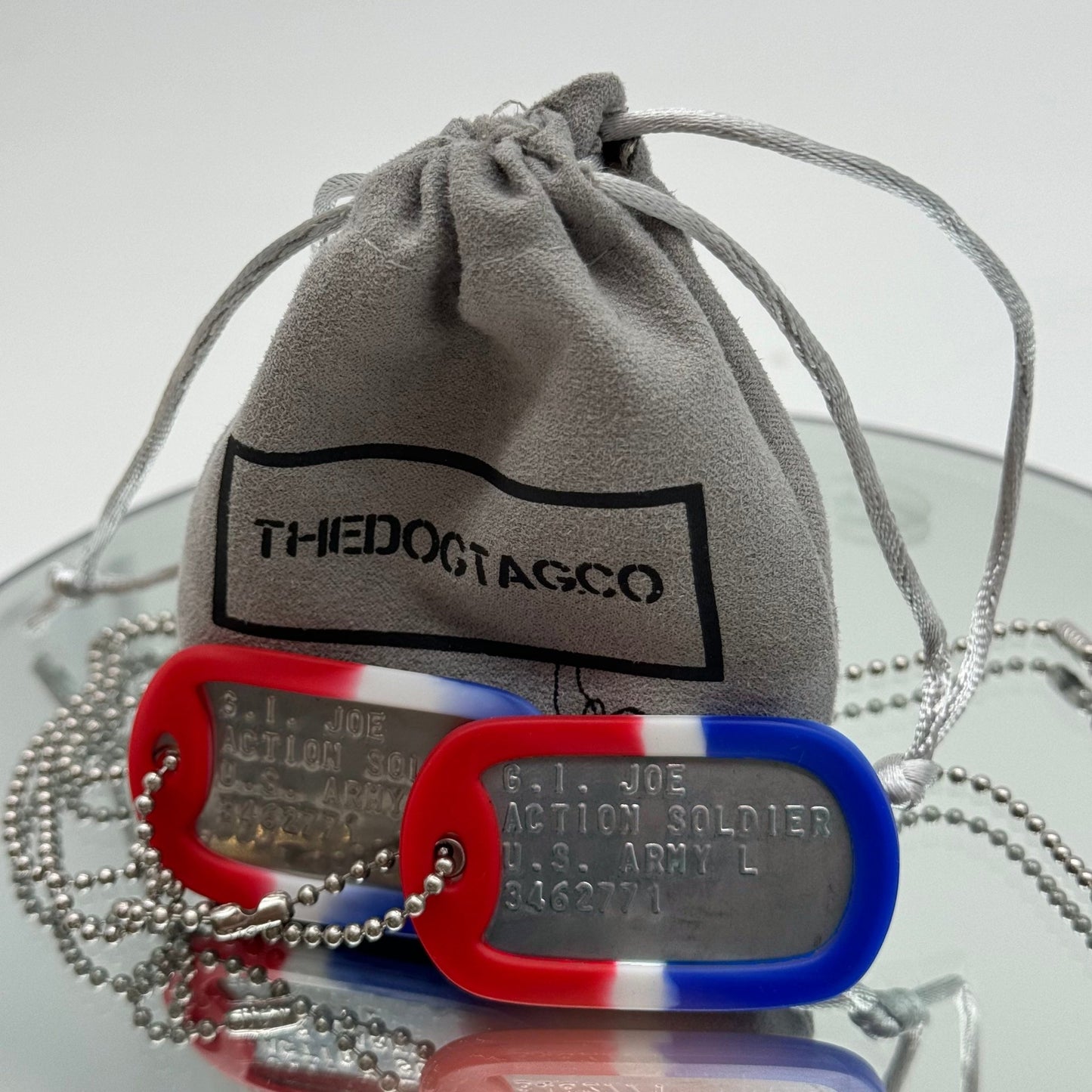 'G.I. JOE' Military Dog Tags - Cosplay Costume Prop Replica - Stainless Steel Chains Included - TheDogTagCo