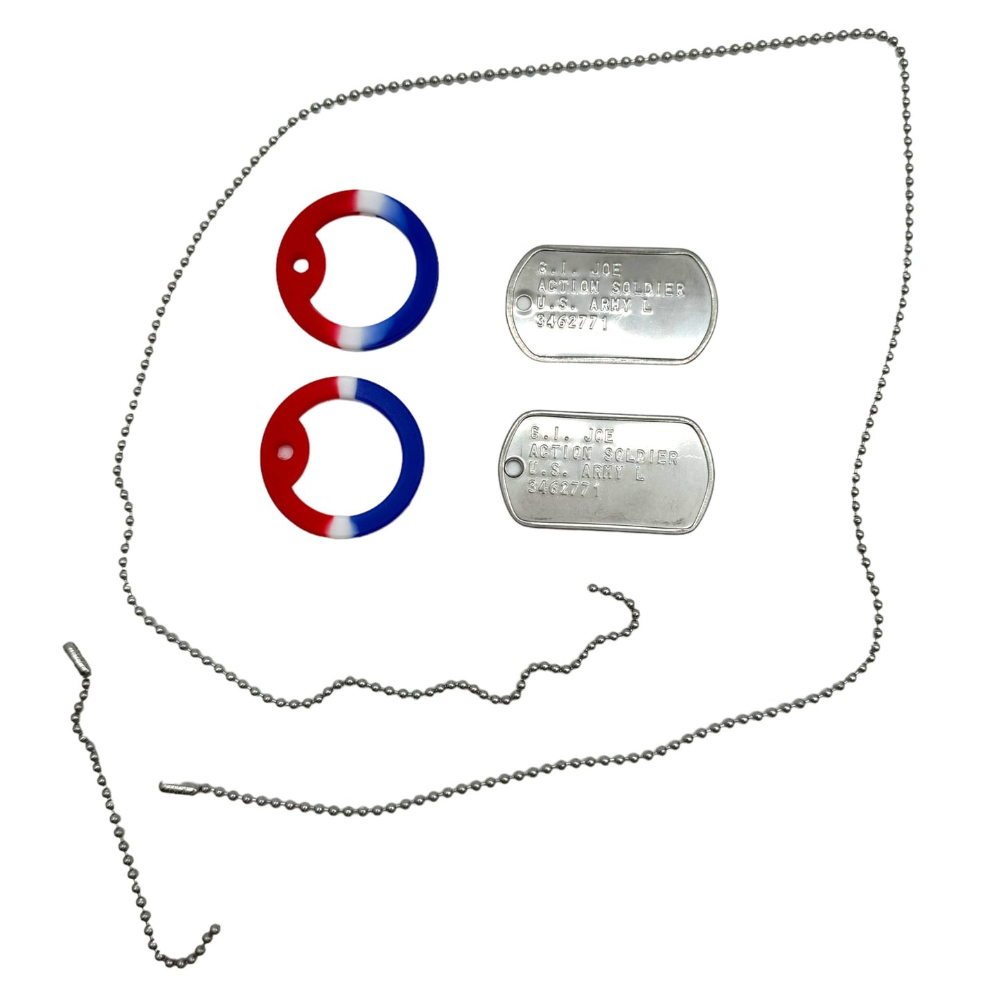 'G.I. JOE' Military Dog Tags - Cosplay Costume Prop Replica - Stainless Steel Chains Included - TheDogTagCo
