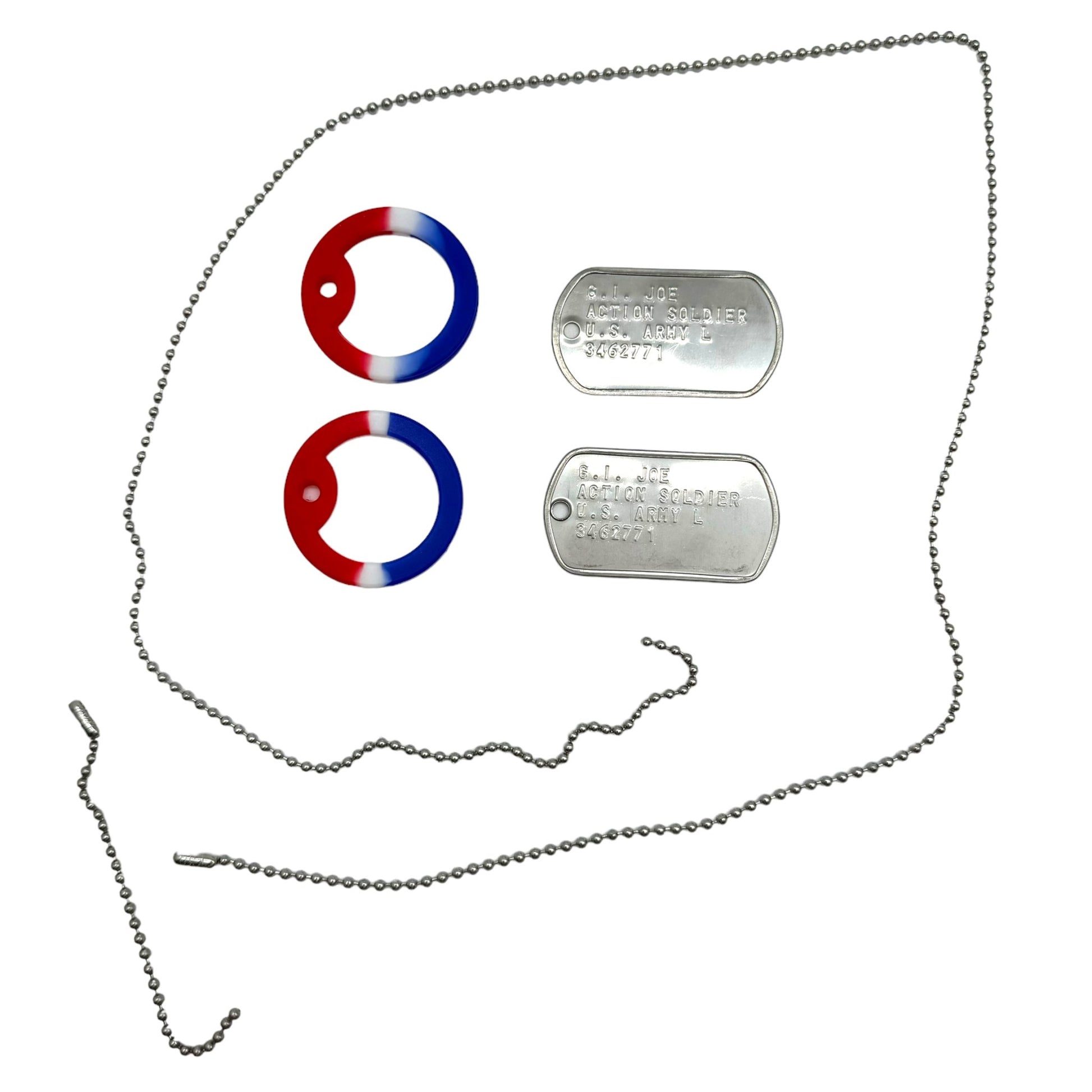'G.I. JOE' Military Dog Tags - Cosplay Costume Prop Replica - Stainless Steel Chains Included - TheDogTagCo
