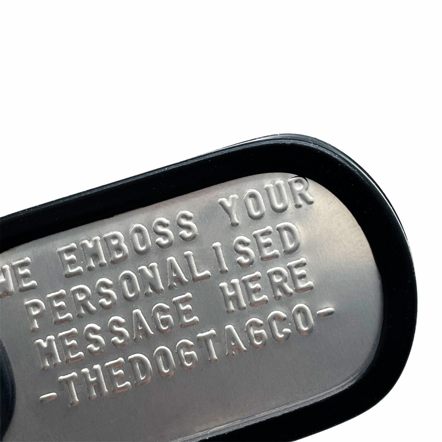 Authentic Personalised US Military Embossed Stainless Steel Dog Tags Single Set - 1975 To Present Day - TheDogTagCo