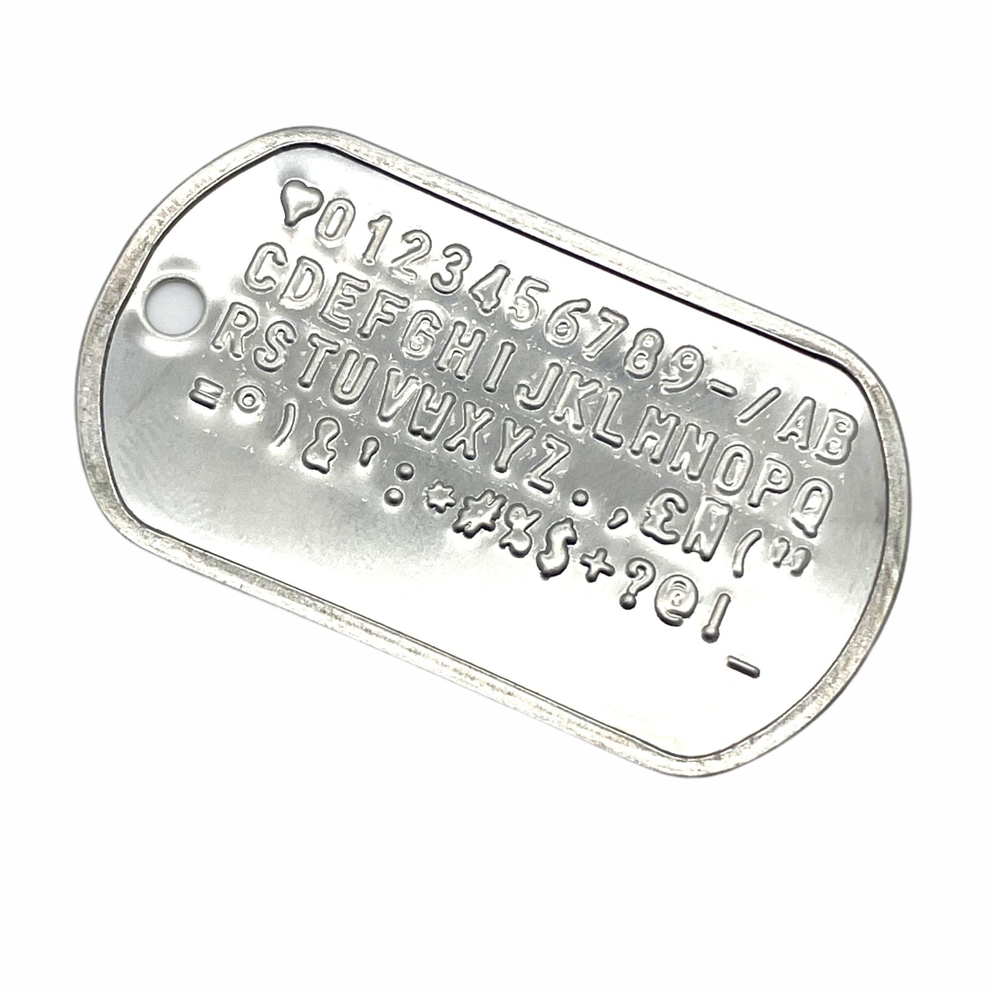 Authentic Personalised US Military Embossed Stainless Steel Dog Tags Single Set - 1975 To Present Day - TheDogTagCo