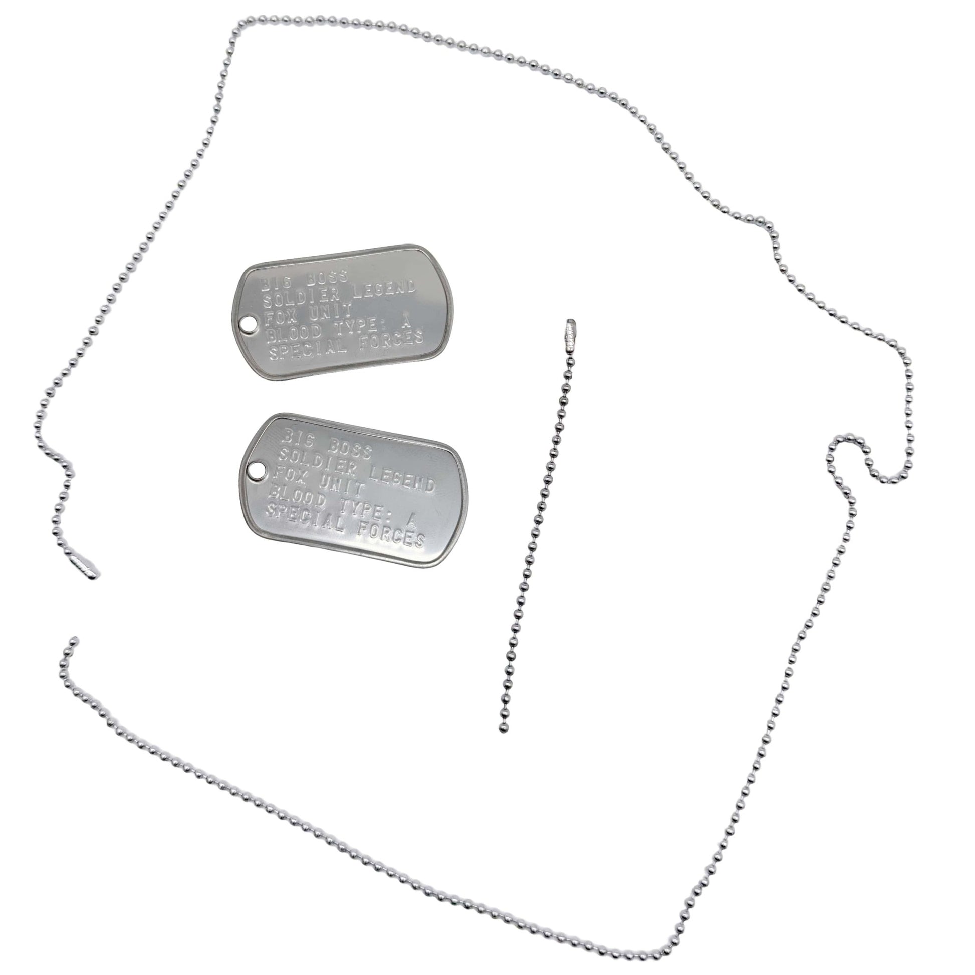 BIG BOSS US Military Dog Tags Necklace Pendant Gaming Gift Collector Replica - TheDogTagCo