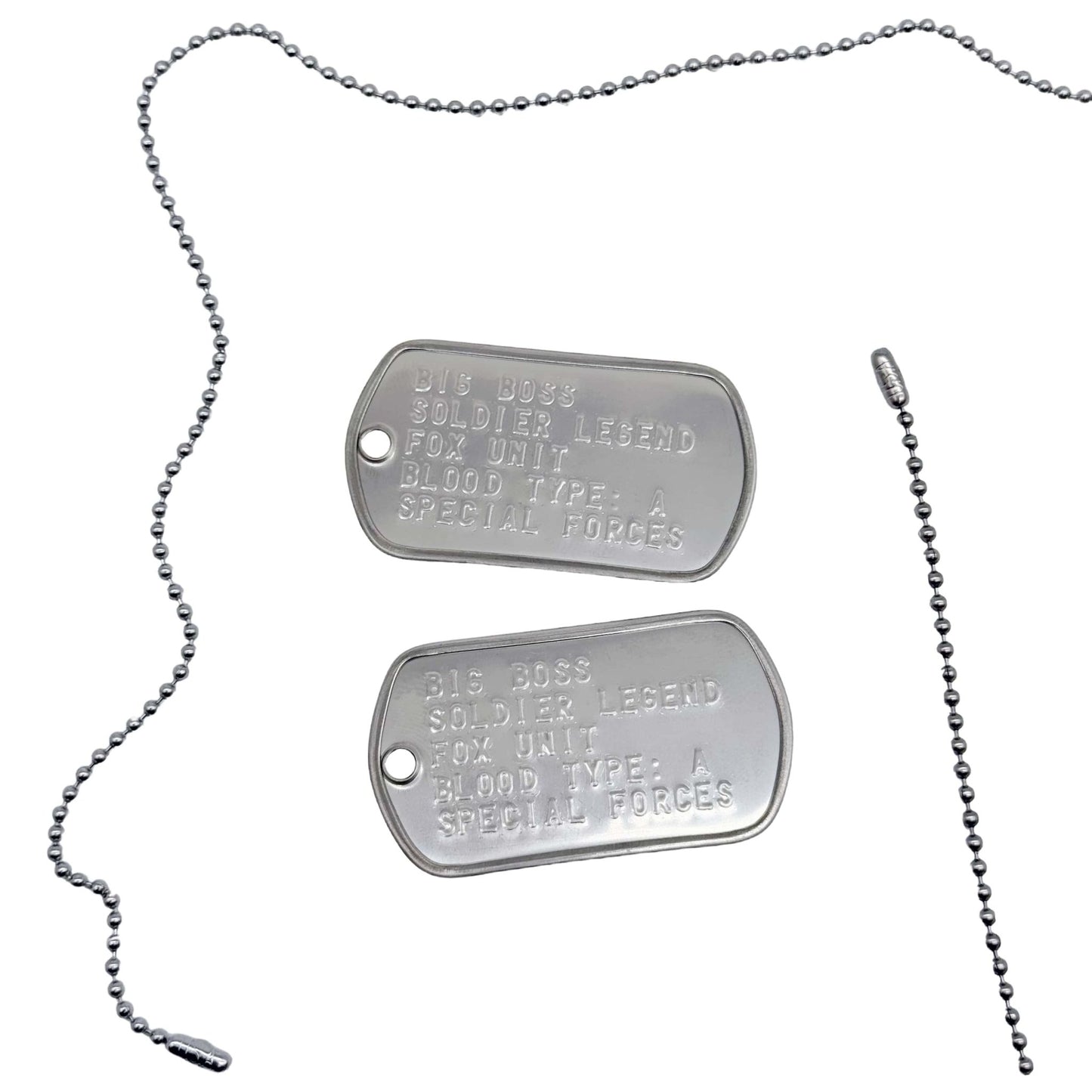 BIG BOSS US Military Dog Tags Necklace Pendant Gaming Gift Collector Replica - TheDogTagCo