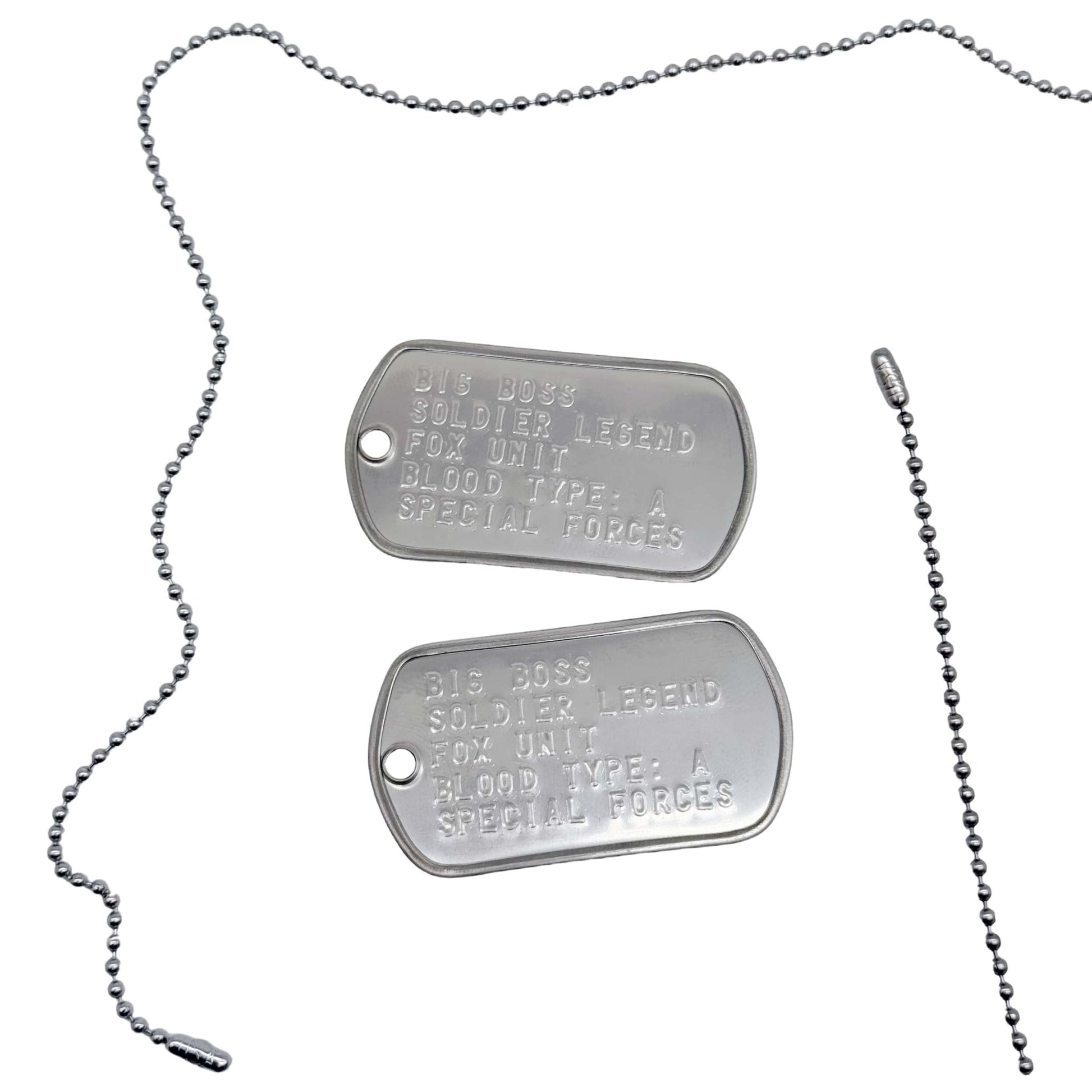 BIG BOSS US Military Dog Tags Necklace Pendant Gaming Gift Collector Replica - TheDogTagCo