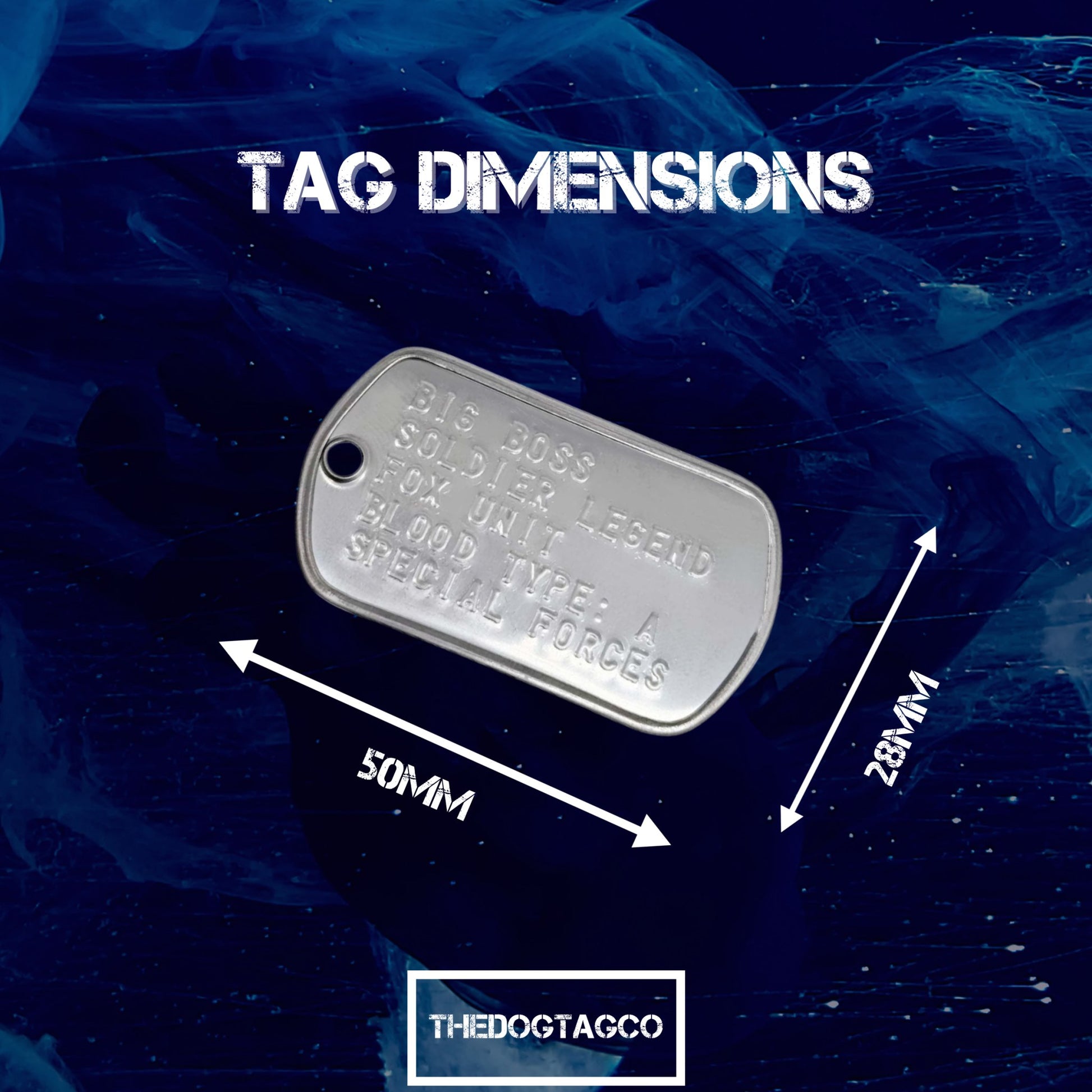 BIG BOSS US Military Dog Tags Necklace Pendant Gaming Gift Collector Replica - TheDogTagCo