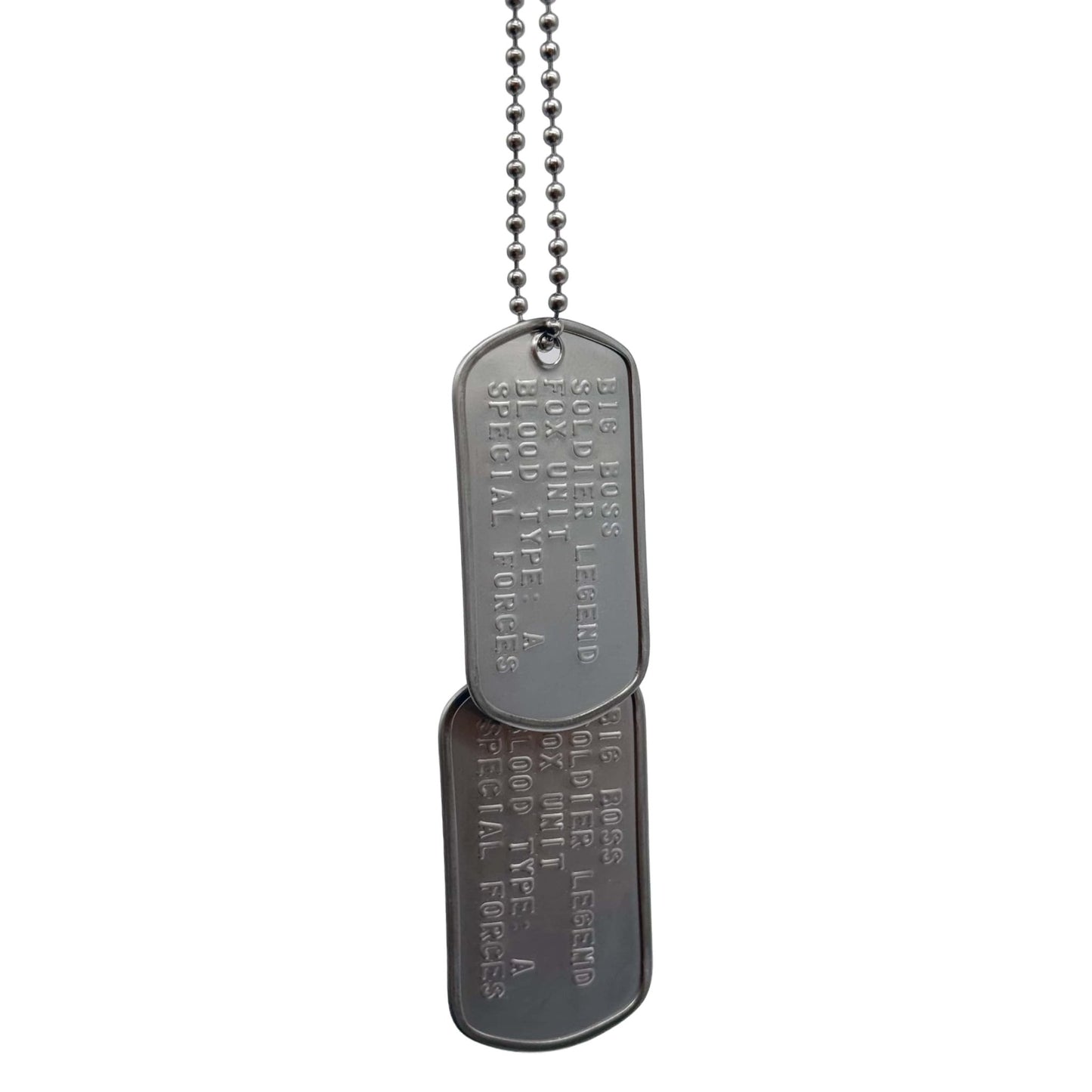 BIG BOSS US Military Dog Tags Necklace Pendant Gaming Gift Collector Replica - TheDogTagCo