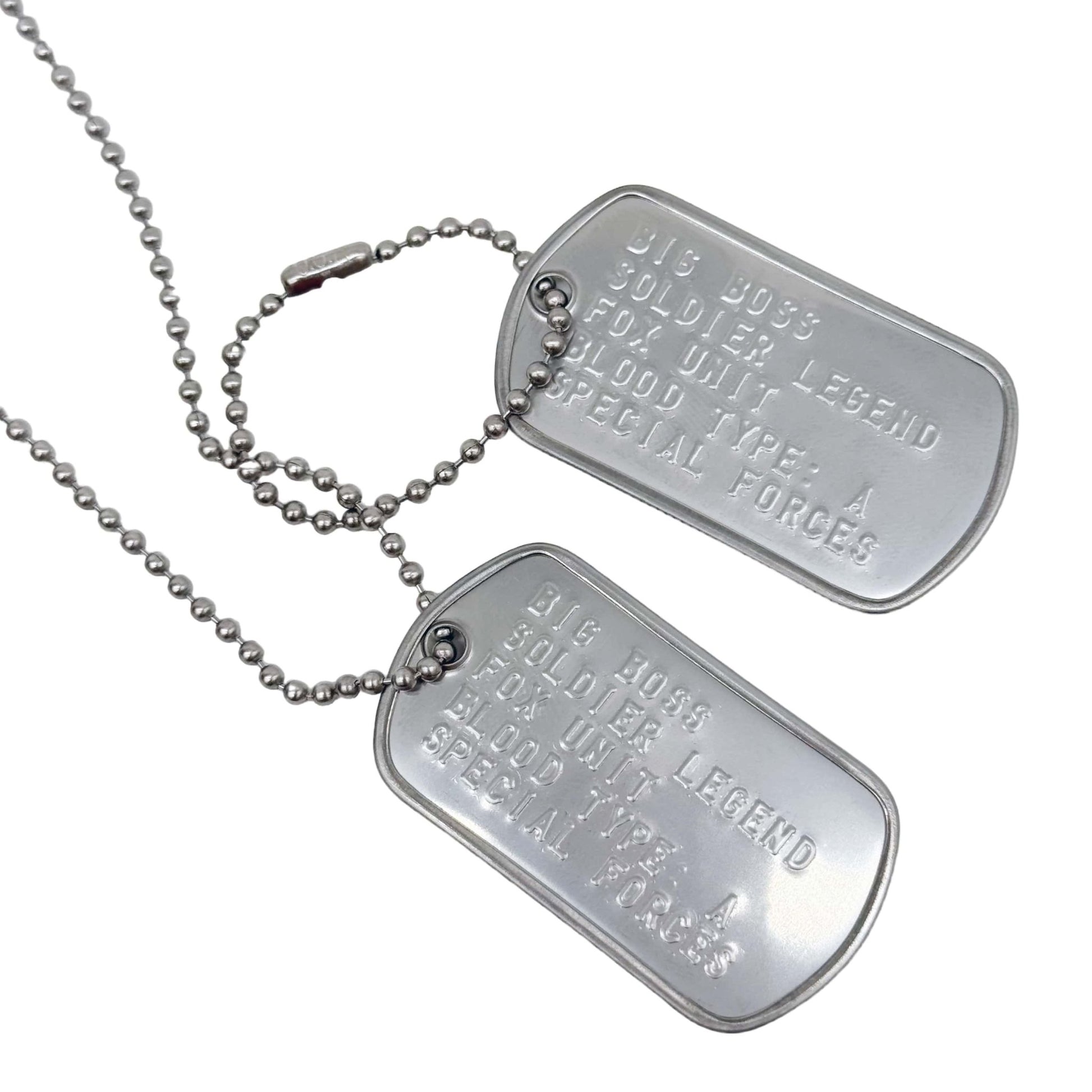 BIG BOSS US Military Dog Tags Necklace Pendant Gaming Gift Collector Replica - TheDogTagCo