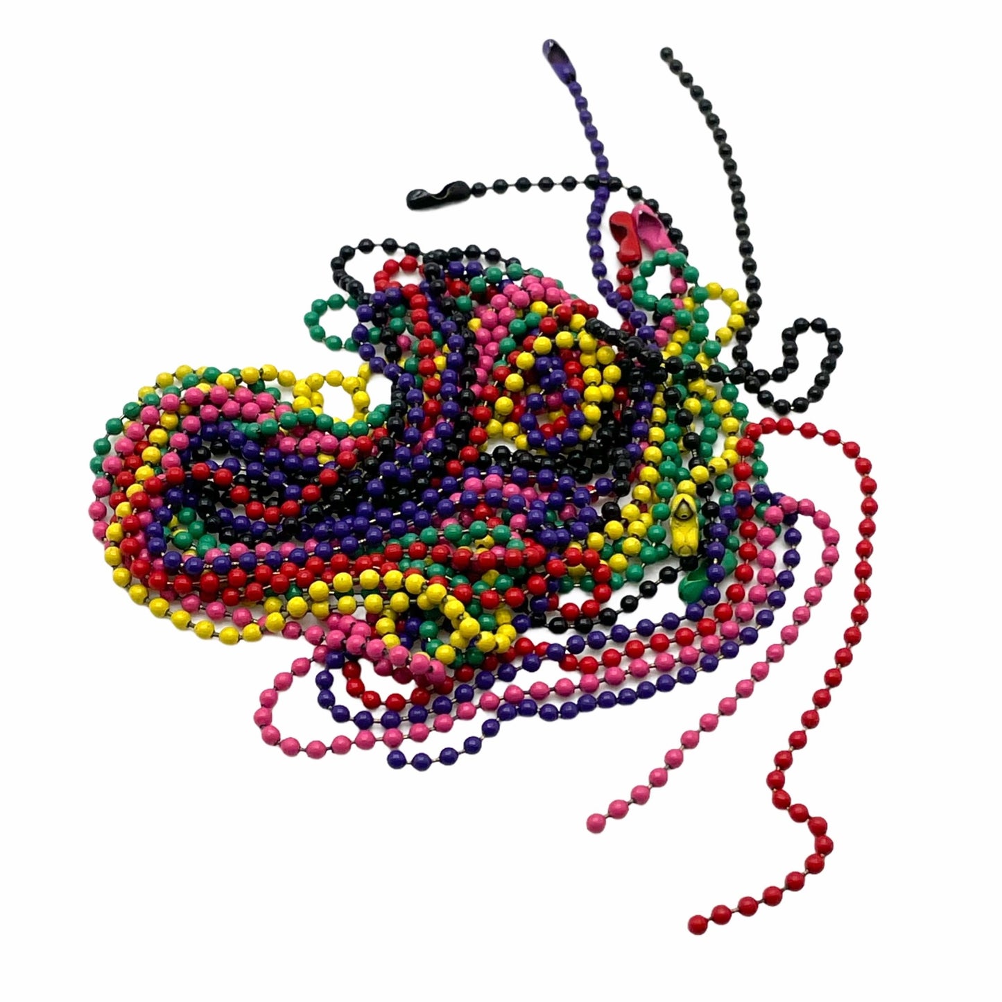 Replacement 30" Colour Coated Steel Chain - U.S.A Ball 2.4mm Bead with connector (1 - 10 Pack) - TheDogTagCo