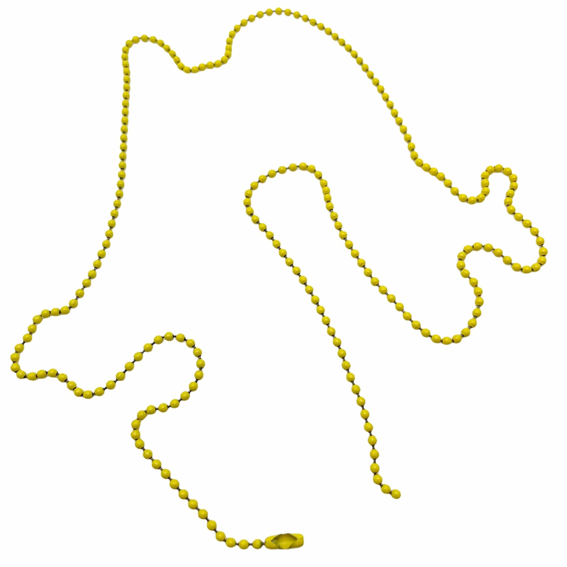 Replacement 30" Colour Coated Steel Chain - U.S.A Ball 2.4mm Bead with connector (1 - 10 Pack) - TheDogTagCo