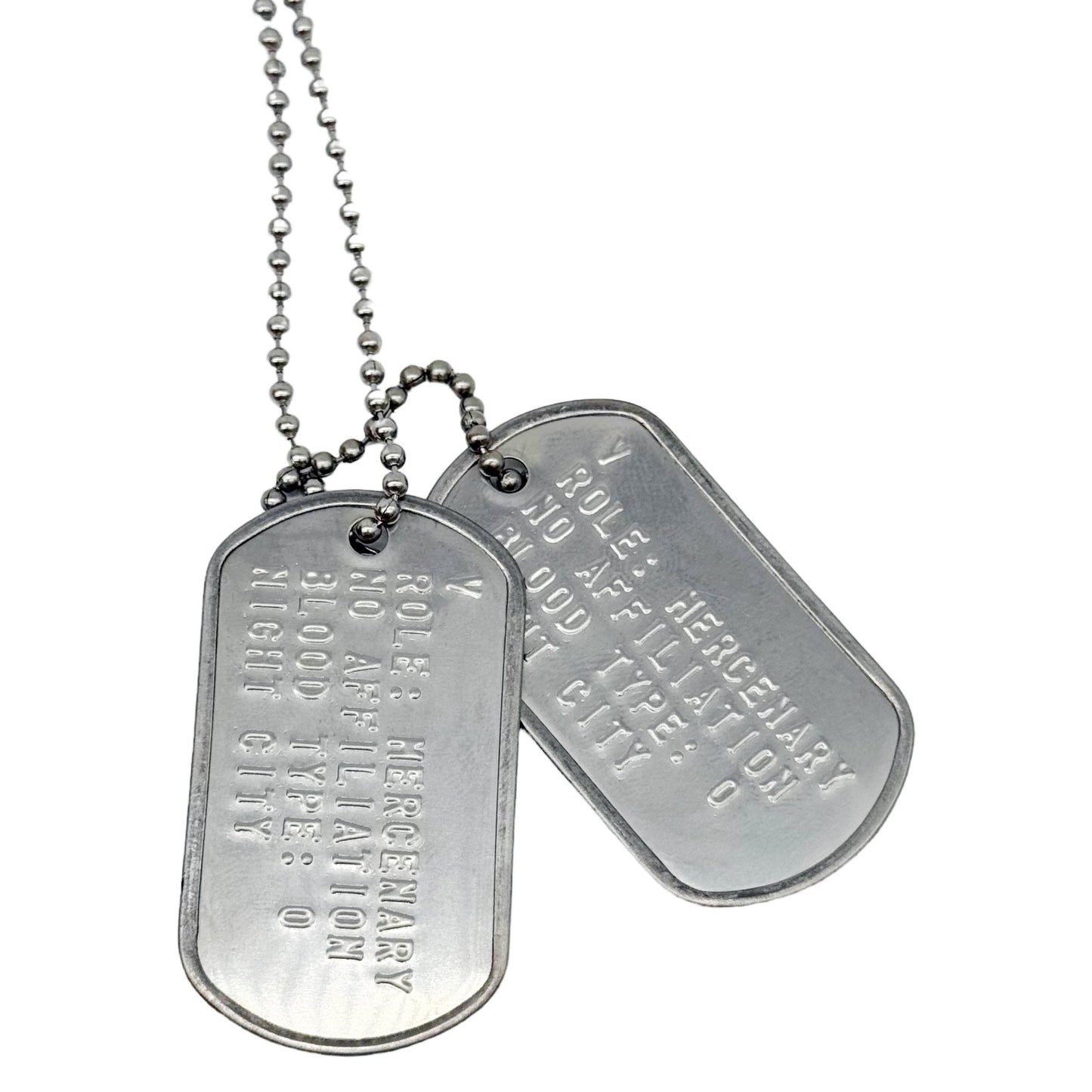 'V' 2077 US Military DOG TAGS Gaming Collectible Pendant COSPLAY Necklace - TheDogTagCo