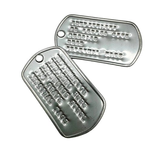The Timeless Appeal of Debossed Dog Tags: A Closer Look - TheDogTagCo