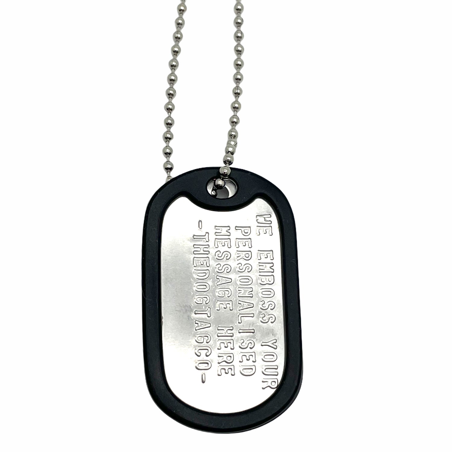 Customized Military Dog Tags - Real Stainless Steel and 100
