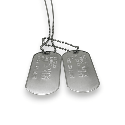 BRUCE WAYNE 'BATMAN' Dog Tags - Costume Cosplay Prop Replica Military - Stainless Steel Chains Included - TheDogTagCo