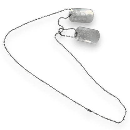 BRUCE WAYNE 'BATMAN' Dog Tags - Costume Cosplay Prop Replica Military - Stainless Steel Chains Included - TheDogTagCo