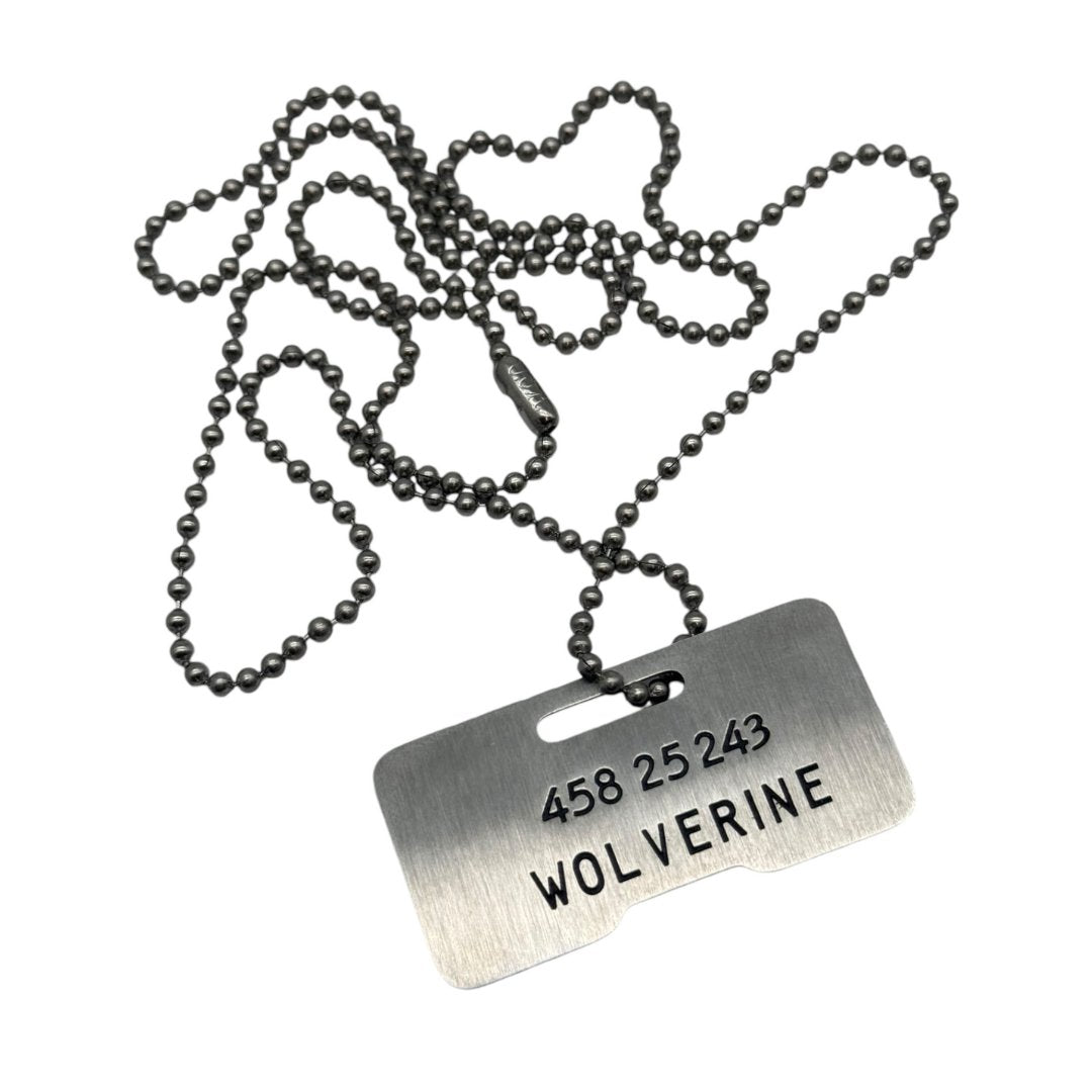 Canadian Wolverine Dog Tag Engraved Double - Sided Stainless Steel Cosplay Gift UK - TheDogTagCo