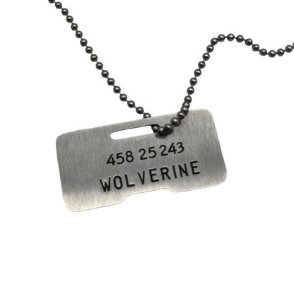 Canadian Wolverine Dog Tag Engraved Double - Sided Stainless Steel Cosplay Gift UK - TheDogTagCo