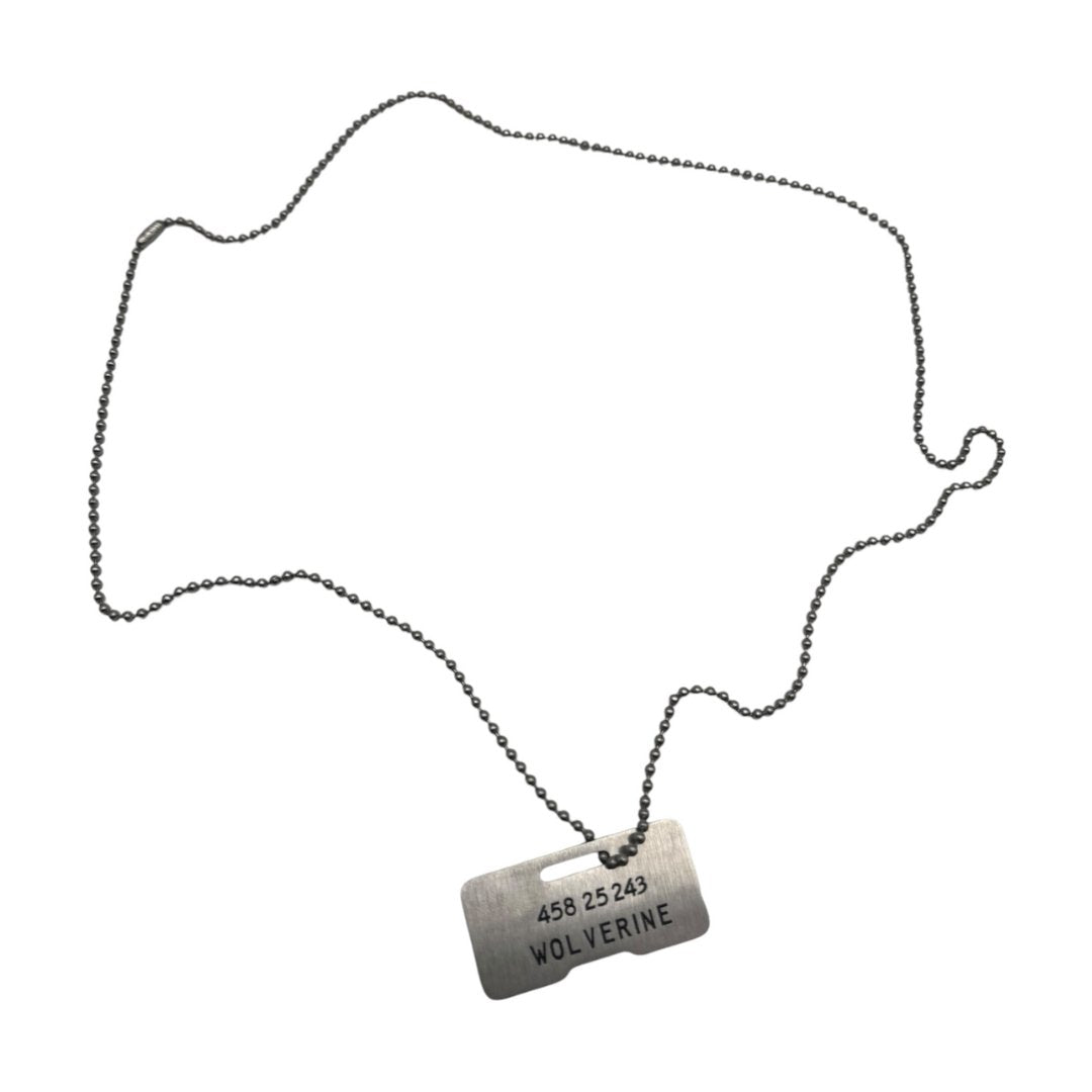 Canadian Wolverine Dog Tag Engraved Double-Sided Stainless Steel Cospl ...