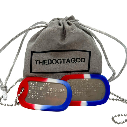 'G.I. JOE' Military Dog Tags - Cosplay Costume Prop Replica - Stainless Steel Chains Included - TheDogTagCo
