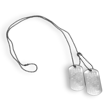 JOHN CENA Dog Tags - Costume Cosplay Prop Replica Military - Stainless Steel Chains Included - TheDogTagCo