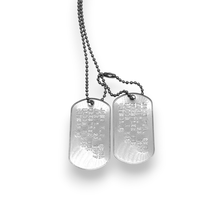 JOHN CENA Dog Tags - Costume Cosplay Prop Replica Military - Stainless Steel Chains Included - TheDogTagCo