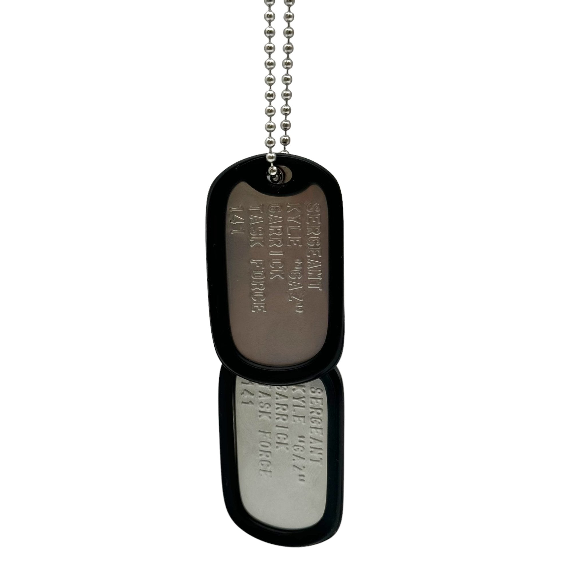 KYLE GAZ GARRICK' Military Dog Tags - Cosplay Costume Prop Replica