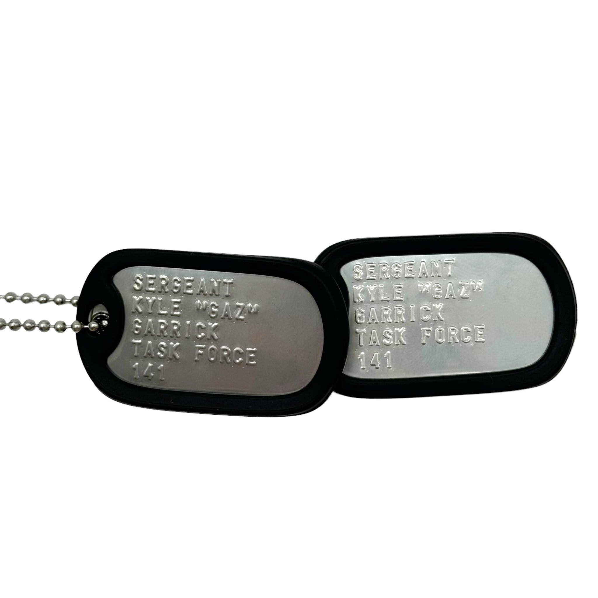 KYLE GAZ GARRICK' Military Dog Tags - Cosplay Costume Prop Replica