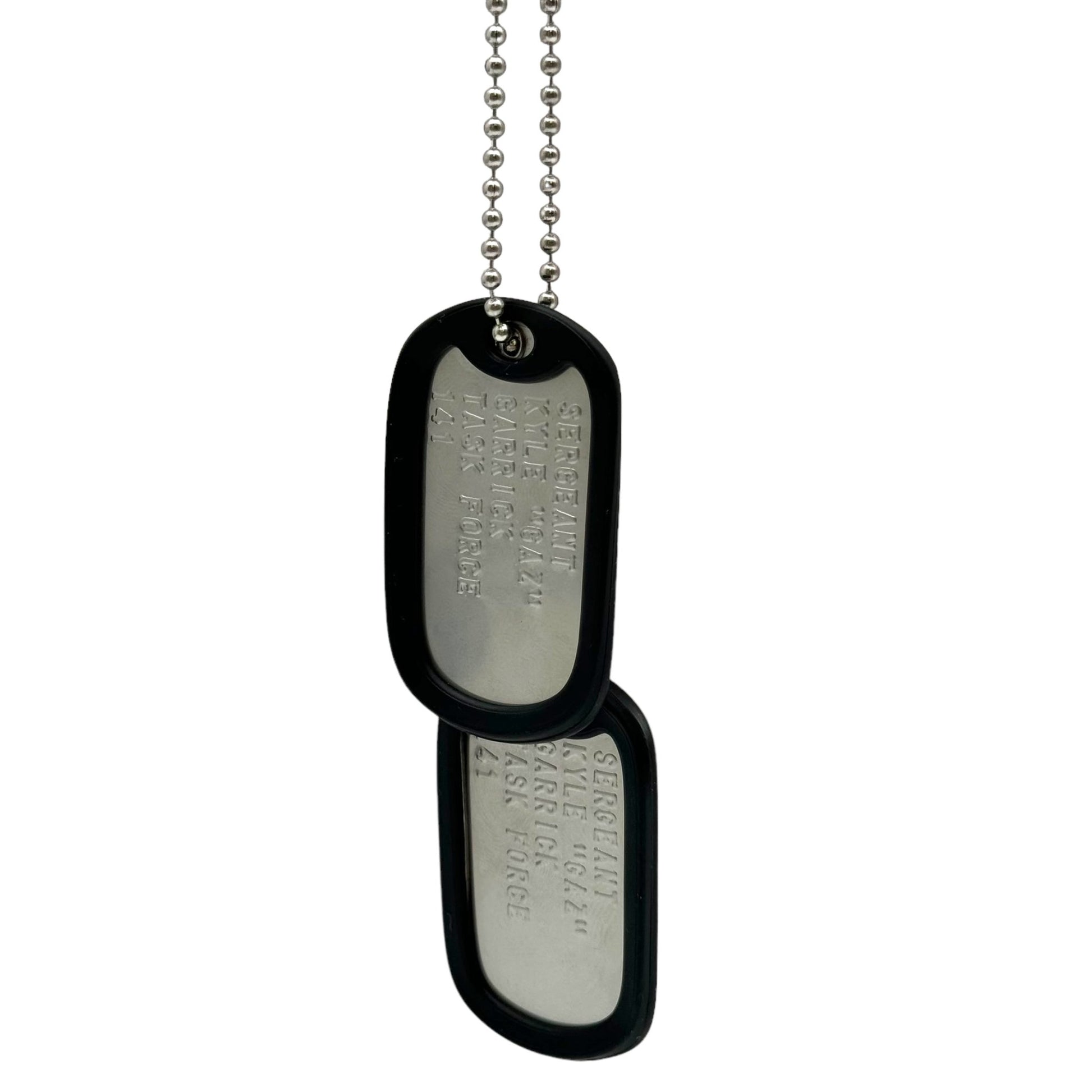 'KYLE GAZ GARRICK' Military Dog Tags - Cosplay Costume Prop Replica - Stainless Steel Chains Included - TheDogTagCo