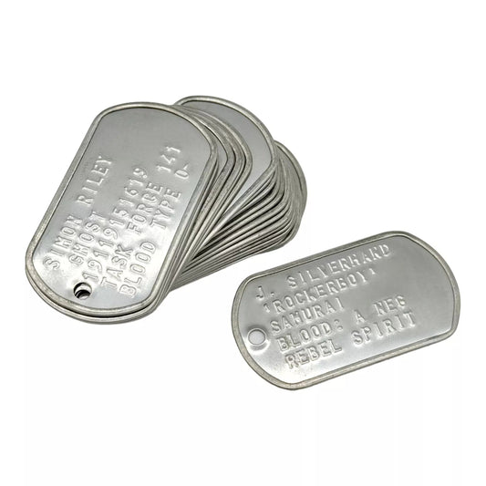 MISPRINTED Dog Tag. Single US SPEC DOG TAG ONLY UK SELLER - TheDogTagCo