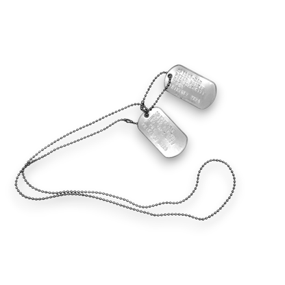 PETER PARKER 'SPIDERMAN' Dog Tags - Costume Cosplay Prop Replica Military - Stainless Steel Chains Included - TheDogTagCo