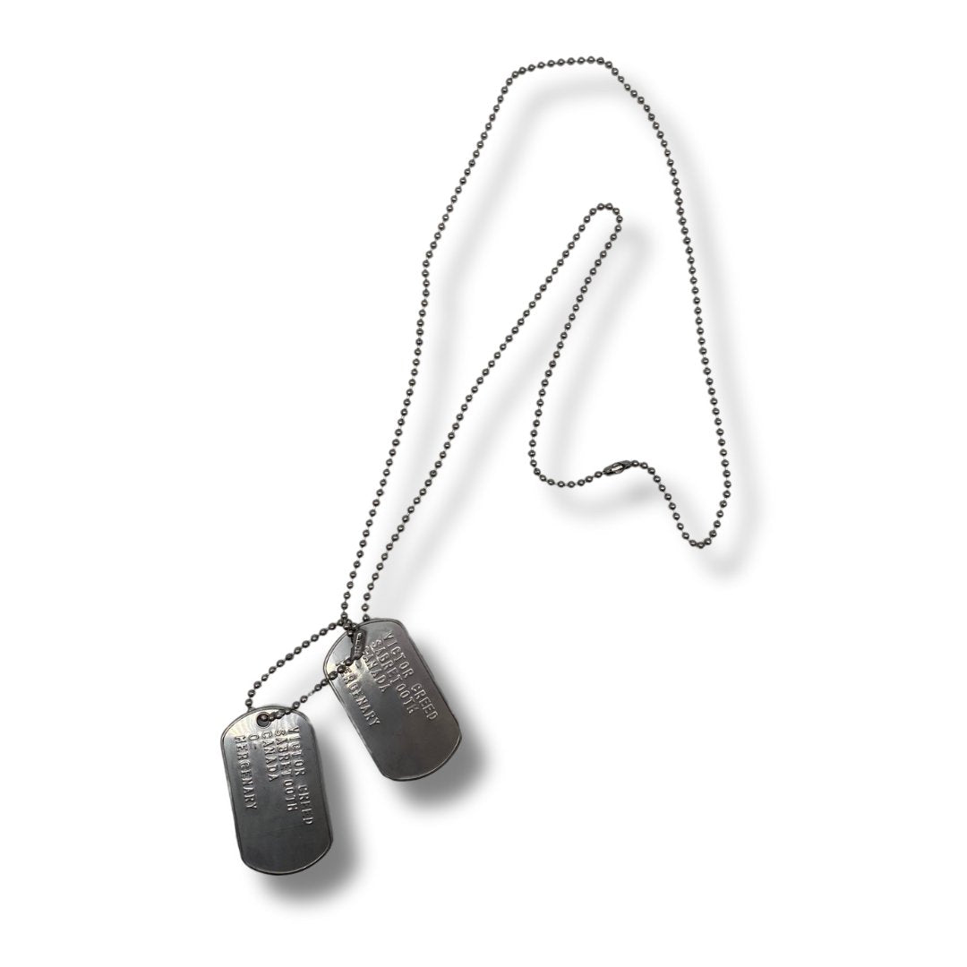 'Sabretooth' Victor Creed Dog Tag Set Inspired Stainless Steel Cosplay Gift UK Stock - TheDogTagCo