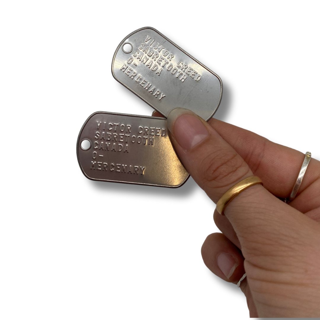 'Sabretooth' Victor Creed Dog Tag Set Inspired Stainless Steel Cosplay Gift UK Stock - TheDogTagCo