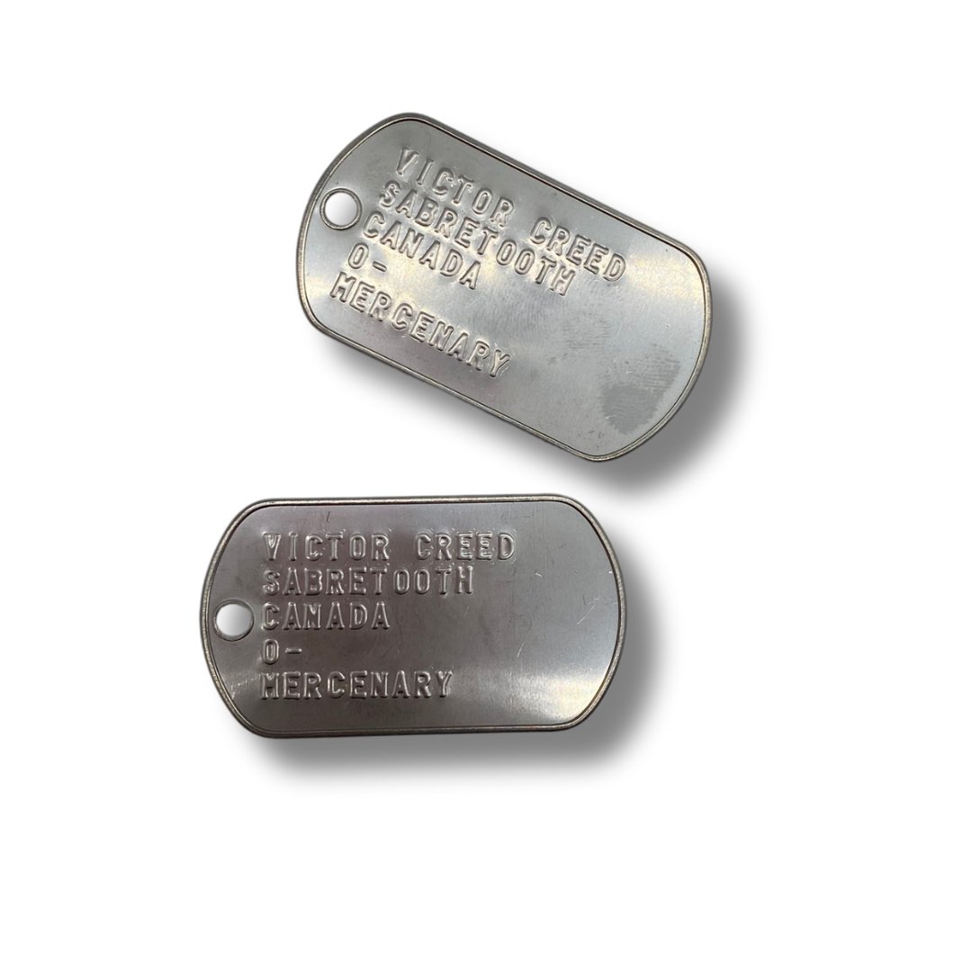 'Sabretooth' Victor Creed Dog Tag Set Inspired Stainless Steel Cosplay Gift UK Stock - TheDogTagCo