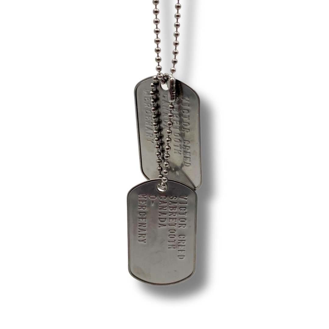 'Sabretooth' Victor Creed Dog Tag Set Inspired Stainless Steel Cosplay Gift UK Stock - TheDogTagCo