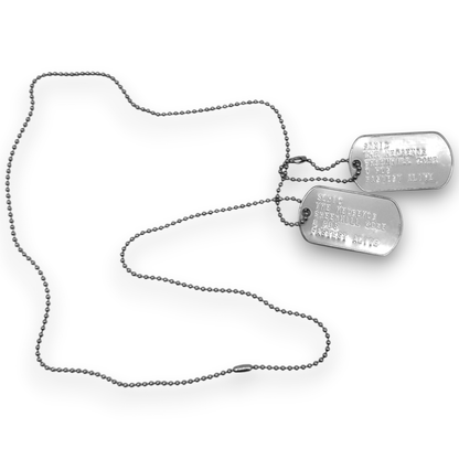 'SONIC THE HEDGEHOG' Dog Tags - Costume Cosplay Prop Replica Military - Stainless Steel Chains Included - TheDogTagCo
