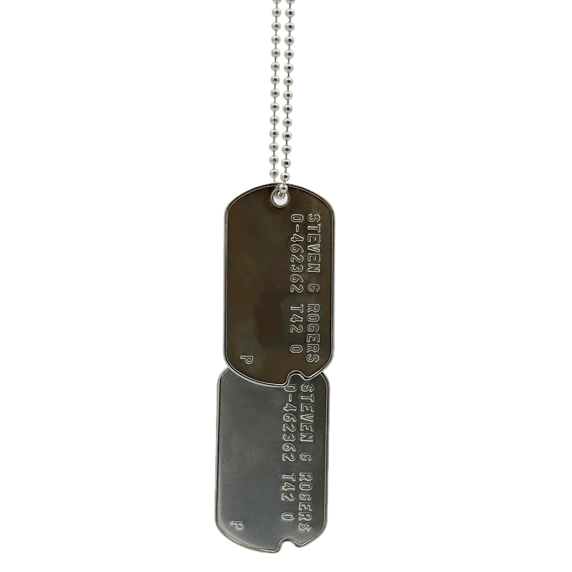 Steven Rogers 'Captain America' WWII Style Military Dog Tags