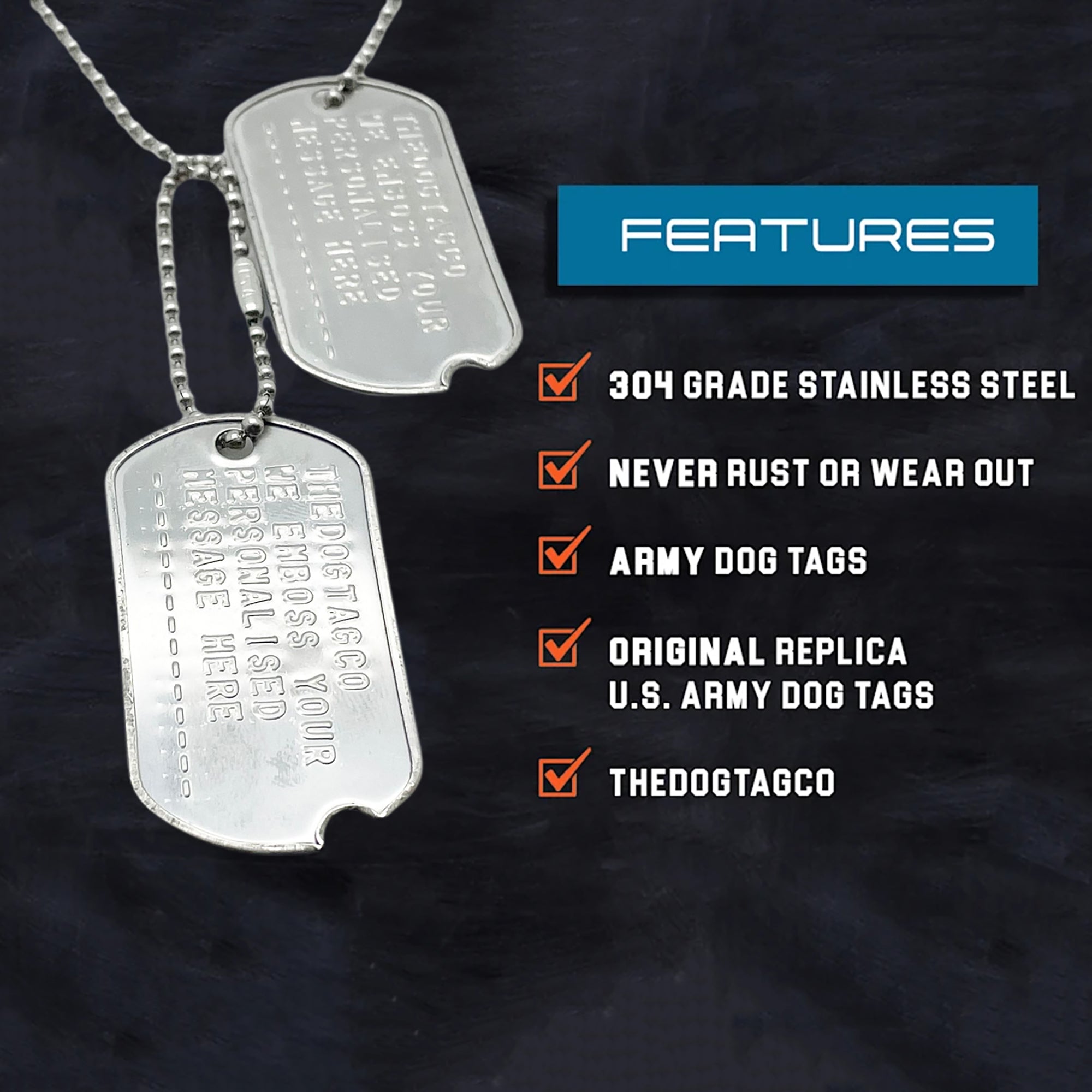 Engraved sale military tags