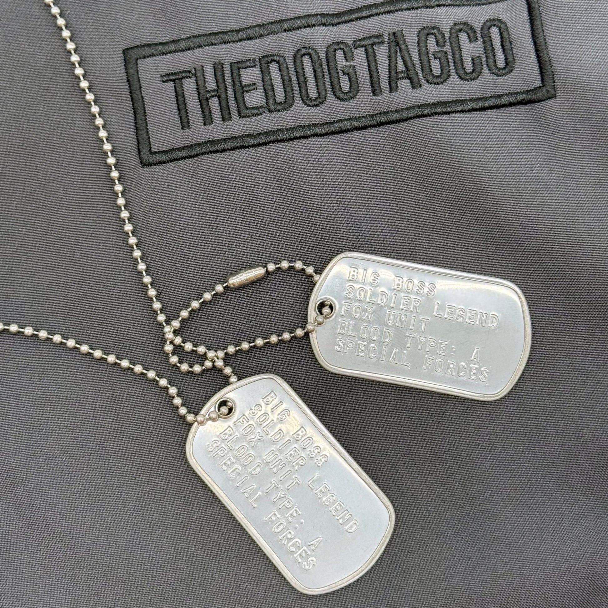 BIG BOSS US Military Dog Tags Necklace Pendant Gaming Gift Collector Replica - TheDogTagCo