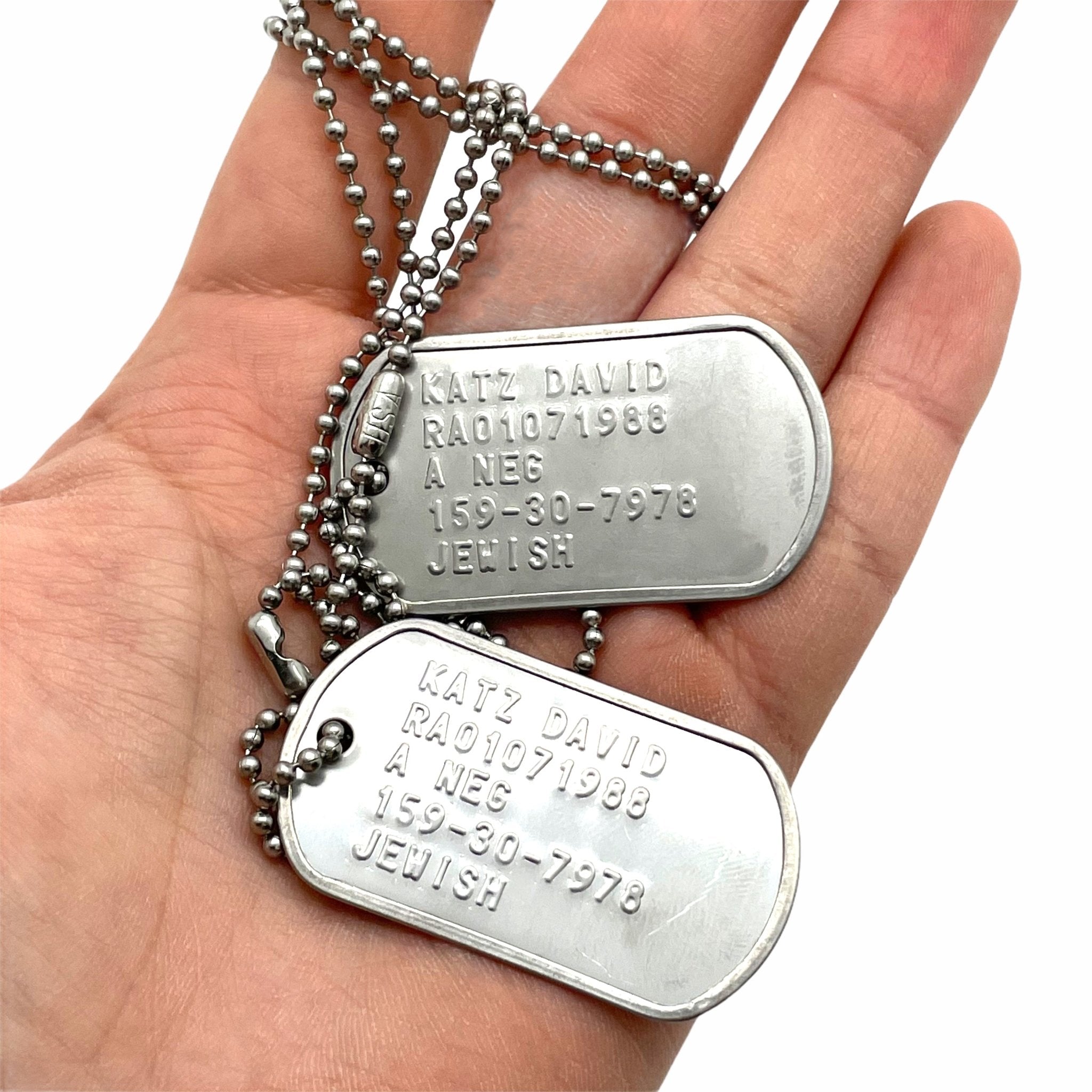 David Dave Joseph Katz Umbrella Academy Military Dog Tags