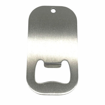Dog Tag Shaped Stainless Steel Bottle Opener - TheDogTagCo