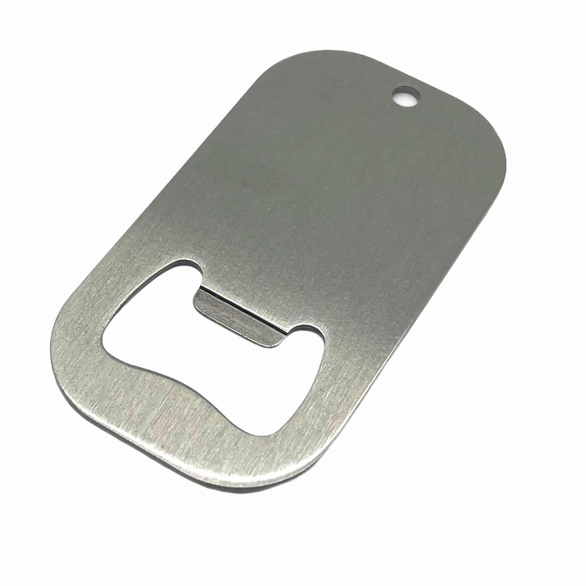 Dog Tag Shaped Stainless Steel Bottle Opener