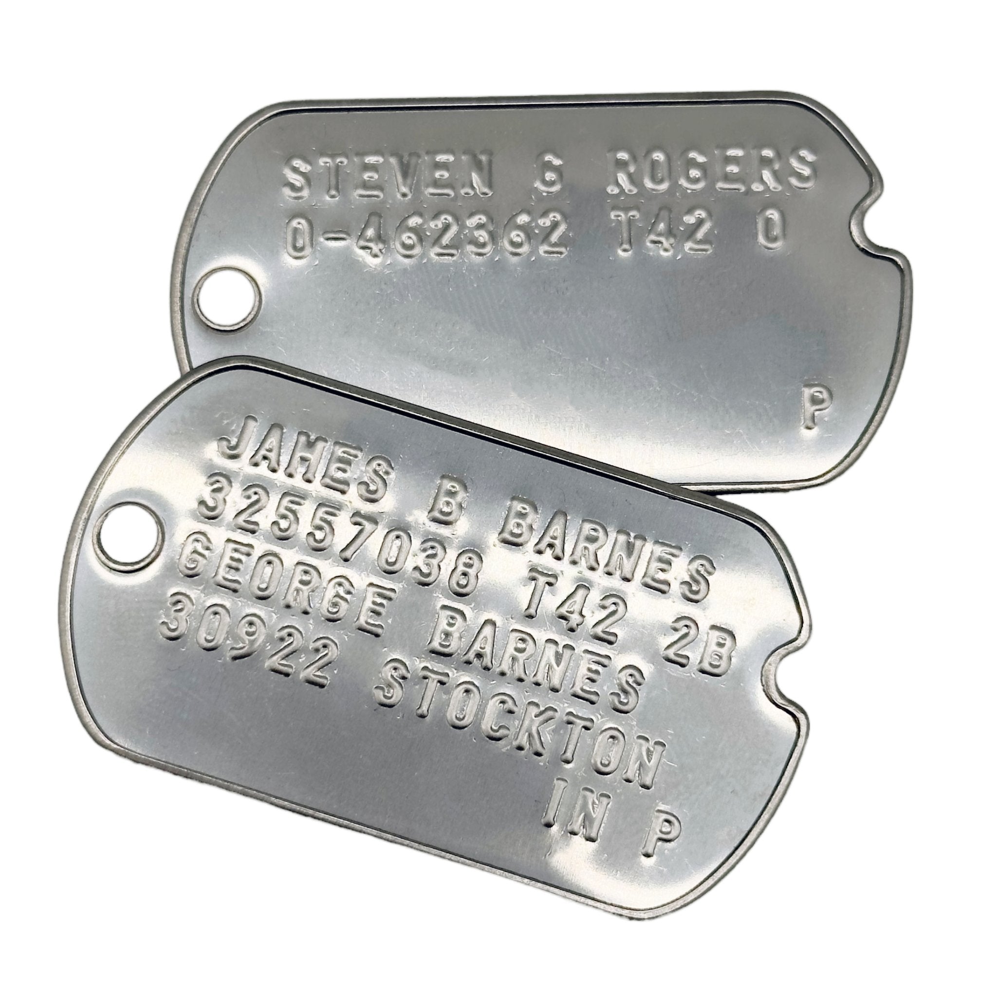 Steve and bucky dog tags outlet