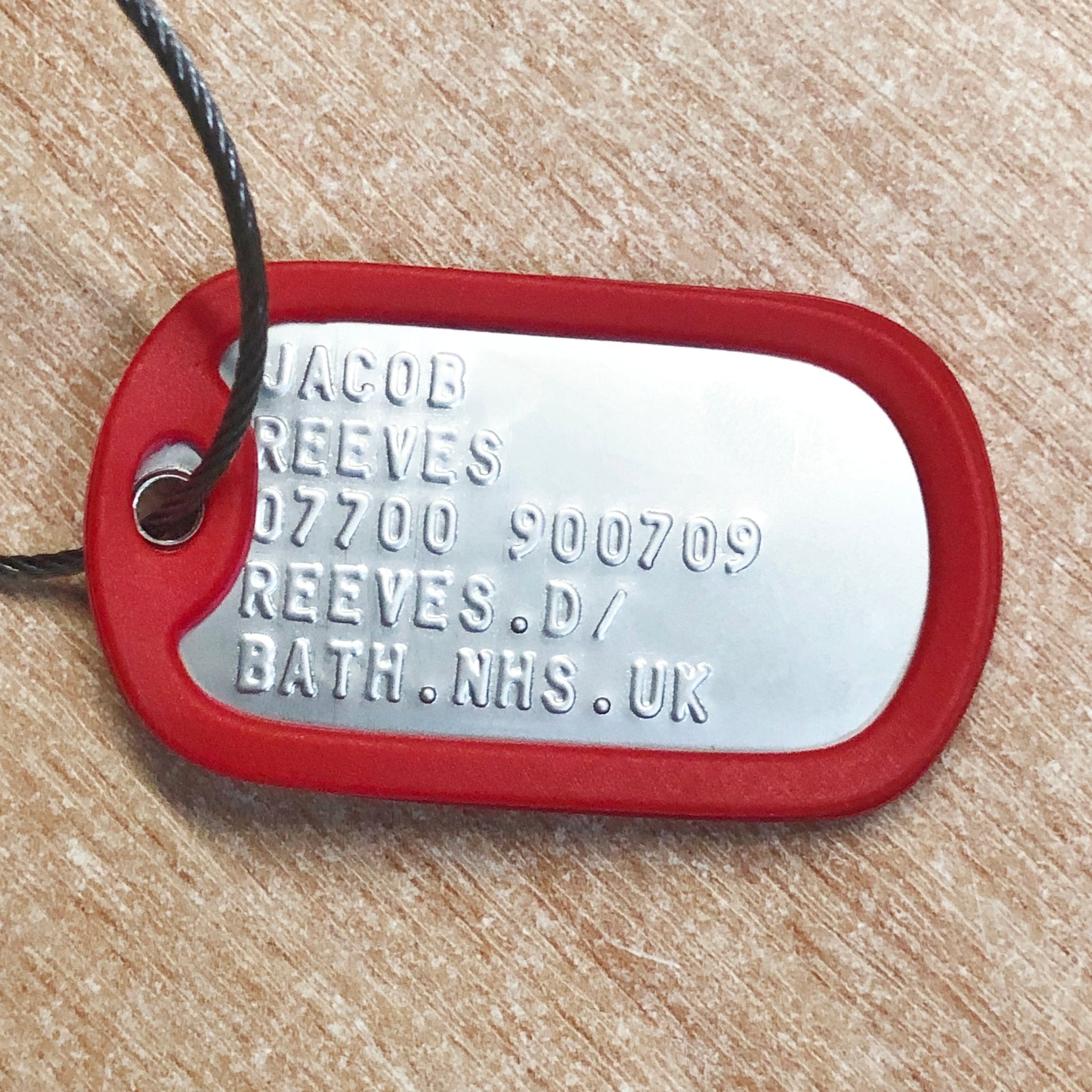 Military allergy deals dog tags