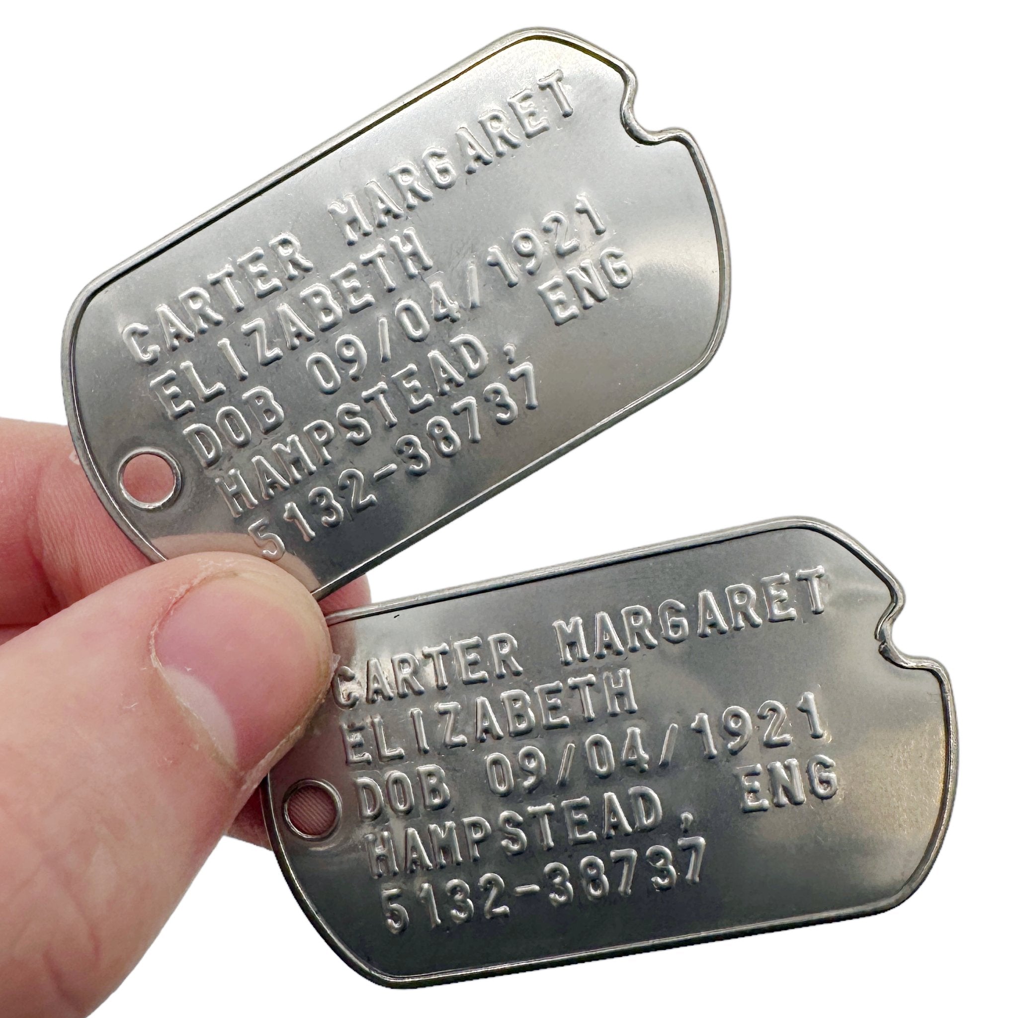 Margaret Elizabeth 'Peggy' Carter WWII Style Military Dog Tags ...