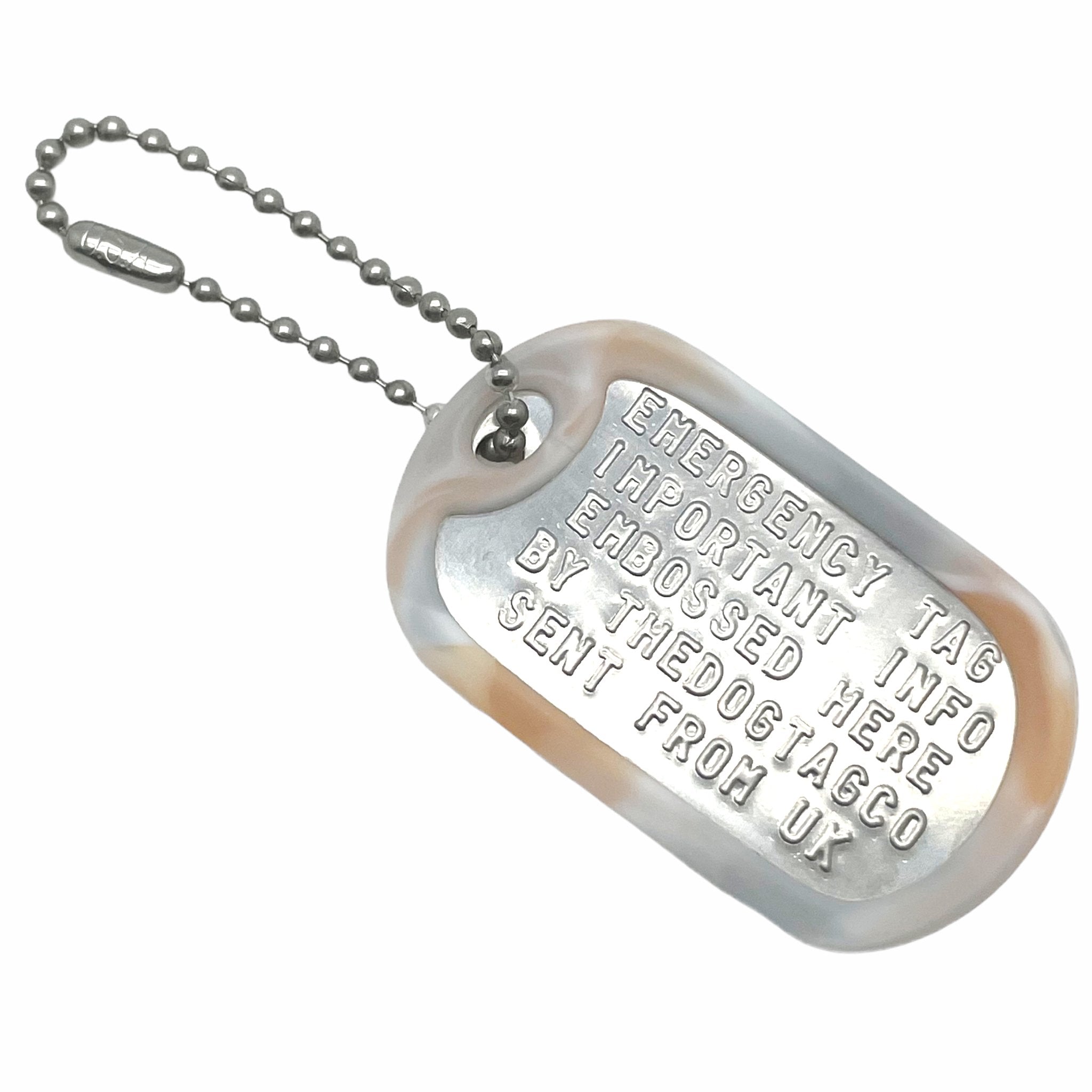 Military dog tag best sale keychain