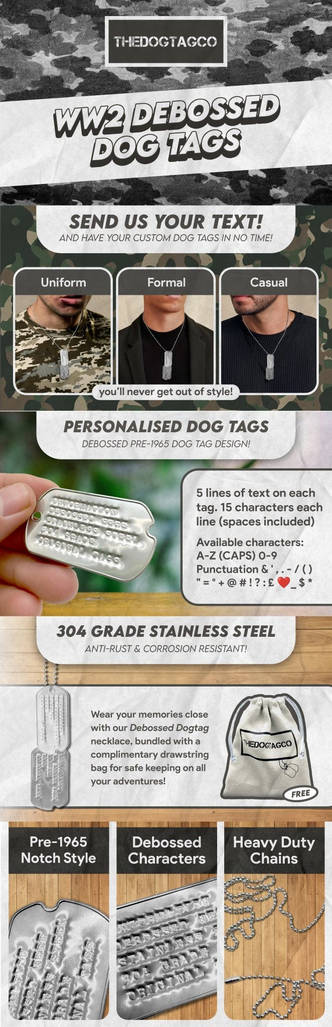 heavy duty dog tags