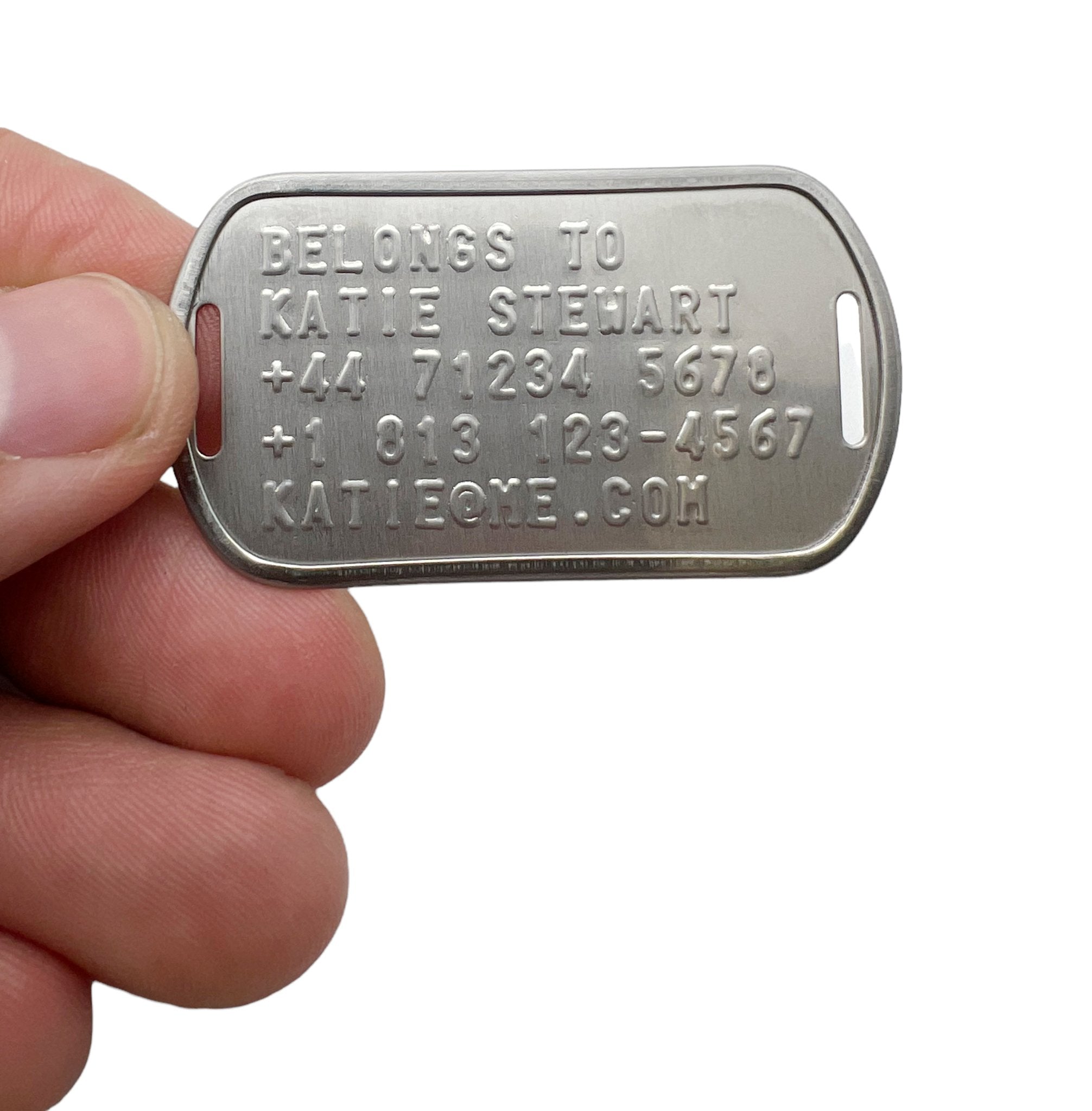 Dog hot sale tag nameplate