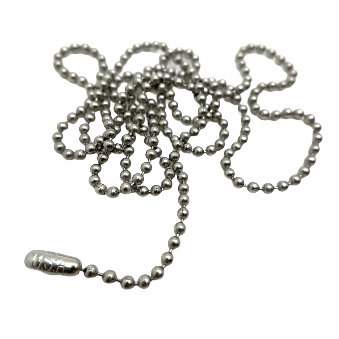 Replacement 30" Stainless Steel Chain - 304 Grade - U.S.A Ball Bead with connector (1 - 10 Pack) - TheDogTagCo