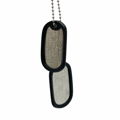 Samuel Thomas 'FALCON' Sam Wilson Military Dog Tags - Movie Costume Cosplay Prop - Stainless Steel - Chain&Silencers Included - TheDogTagCo