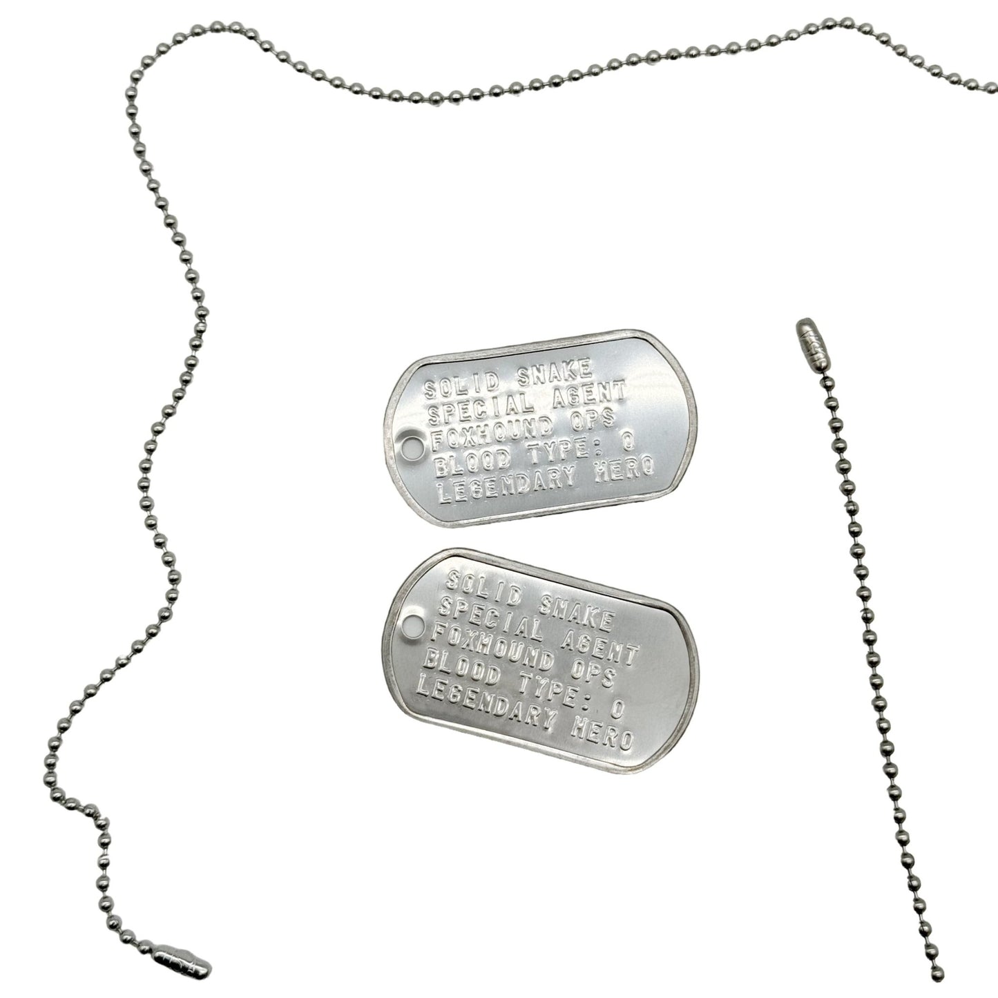 'SOLID SNAKE' US Military Dog Tags Necklace Pendant Gaming Gift Collector Inspired - TheDogTagCo